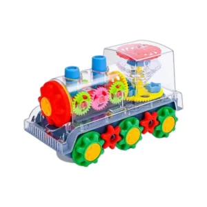 Magic Transparent Gear Train Toy with Lights, Music and Moving Gears